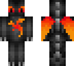 Black dragon of fire (Redwolfjx's skin)